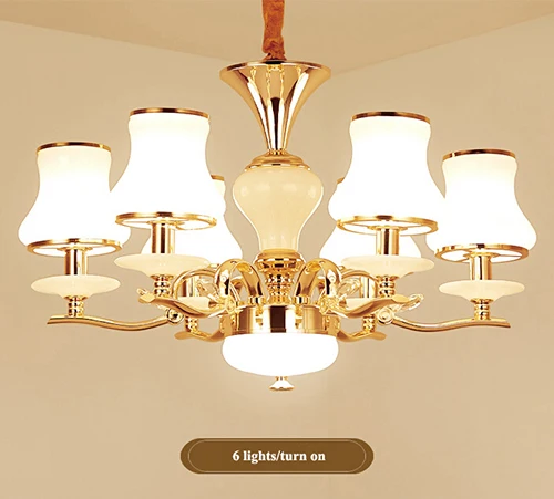 6 lights Современные хрустальные мраморные подвесные люстры со светодиодами, золотая металлическая светодиодная Люстра для гостиной, обеденная подвесная осветительная арматура - Цвет абажура: 6 lights