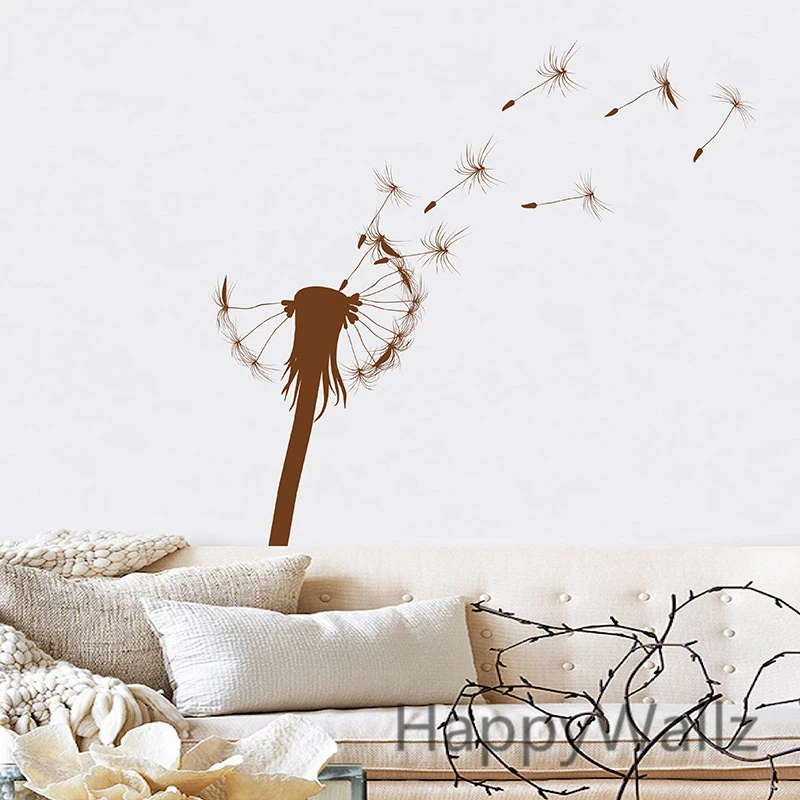 

Dandelion Wall Sticker Modern Dandelion Wall Decal DIY Removable Wall Decoration Modern Living Room F18