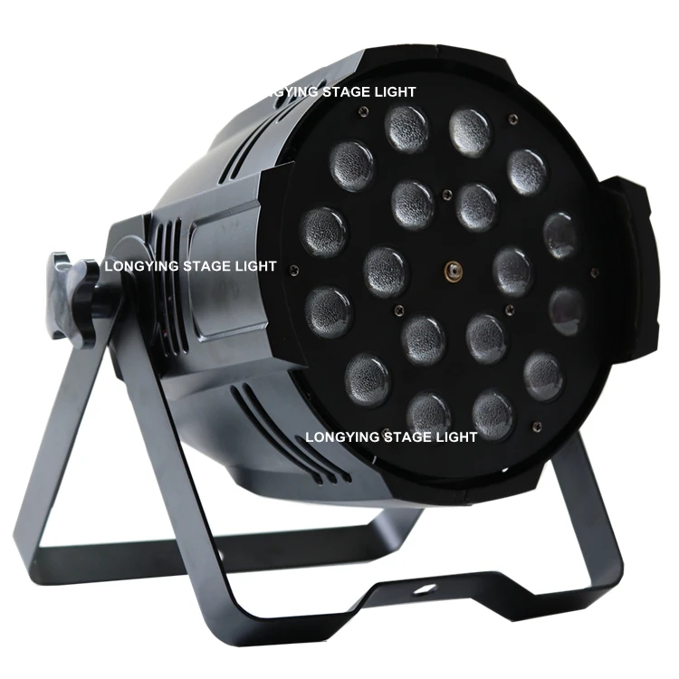 Бесплатная доставка 18x18 Вт RGBWA УФ 6 в 1 светодиодный Zoom светильник DMX 7CH/11CH