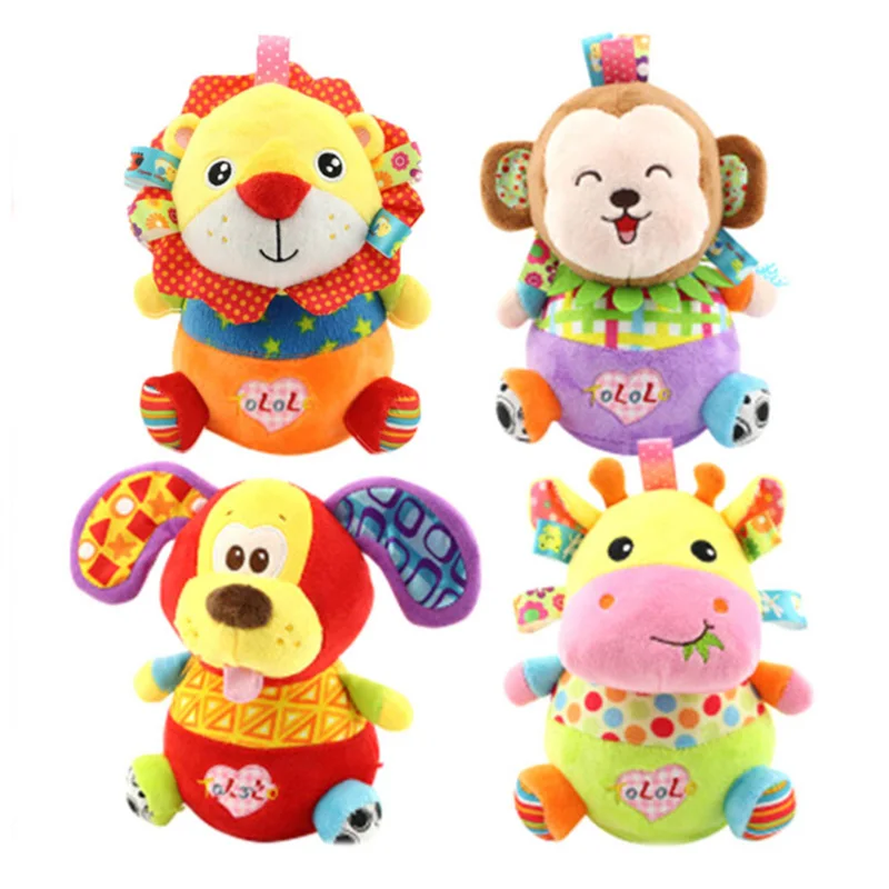 1 шт. популярная плюшевая кукла-неваляшка с мультипликационным принтом мини