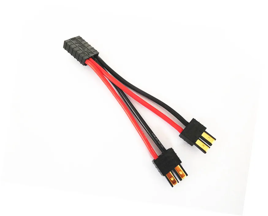 10 шт. TRX разъем параллельный соединитель Адаптер Y кабель см 16AWG 14AWG 12AWG силиконовый