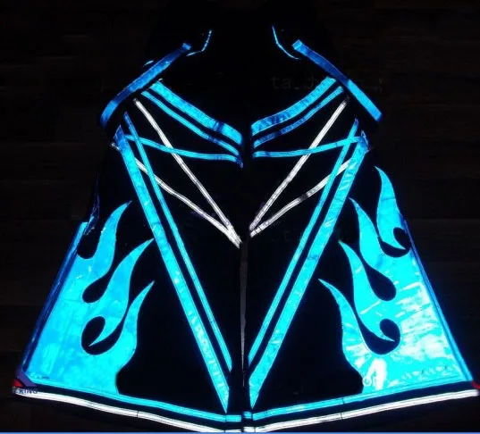 Hardstyle Tanz шланг Мельбурн Shuffle штаны флуоресценции Raver руды техно Светоотражающие DJ