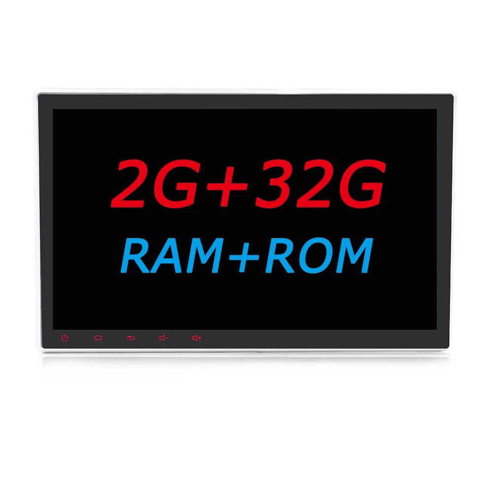 2G 32G 10,1 дюймов Универсальный 2 din Автомобильный dvd-плеер Android 9,0 Octa 8 Core 1080P Авторадио Стерео радио gps навигация рулевое колесо wifi - Цвет: 2G 32G