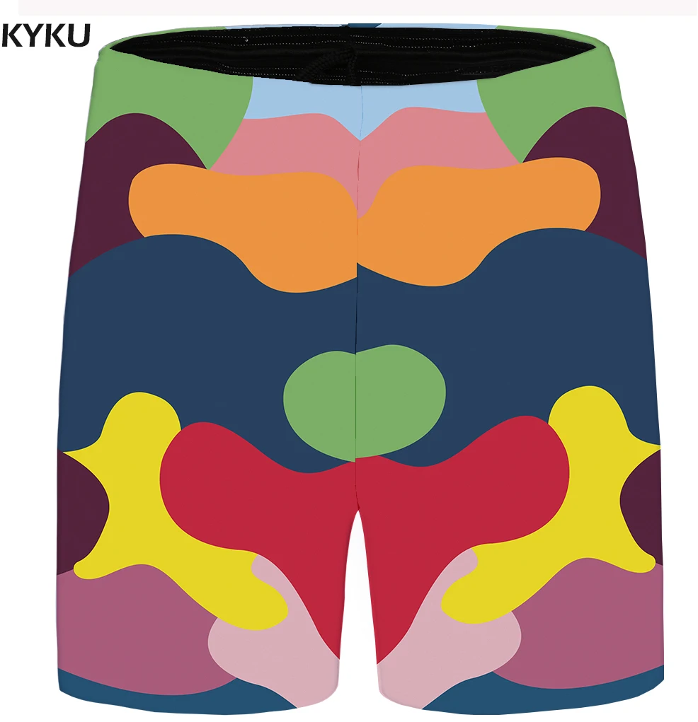 KYKU брендовые камуфляжные шорты мужские военные пляжные Карго винтажные красные