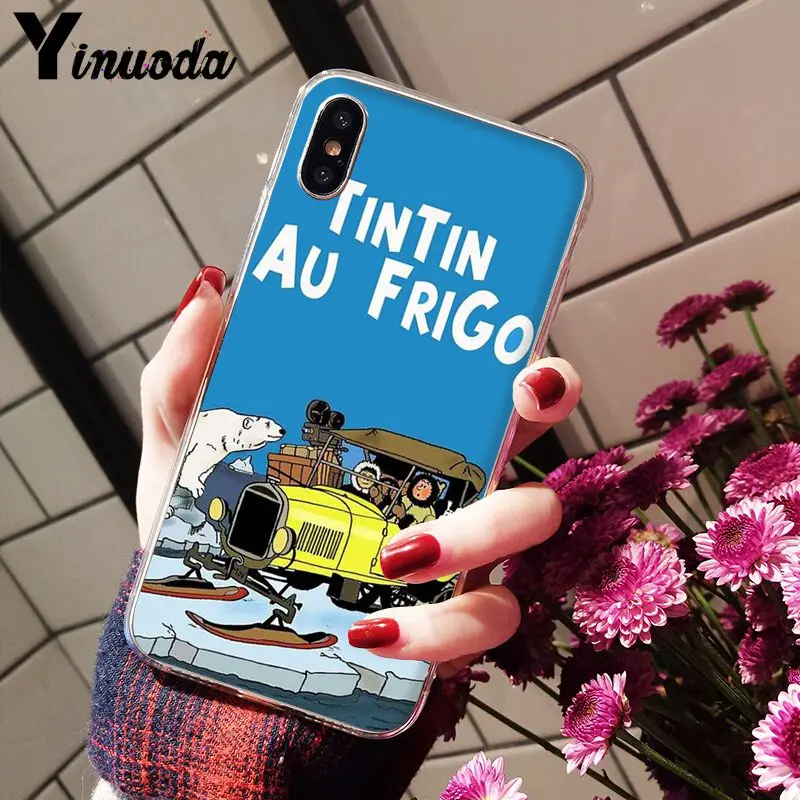 11pro MAX The Adventures of Tintin прозрачный ТПУ Мягкий силиконовый чехол для телефона iPhone 5 5Sx 6