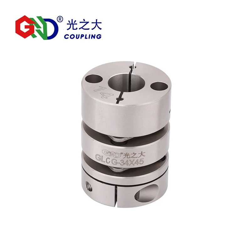 GLCG Нержавеющая сталь двойной зажим диафрагмы серии вал муфты GND BAND D19-56mm, L27-64mm