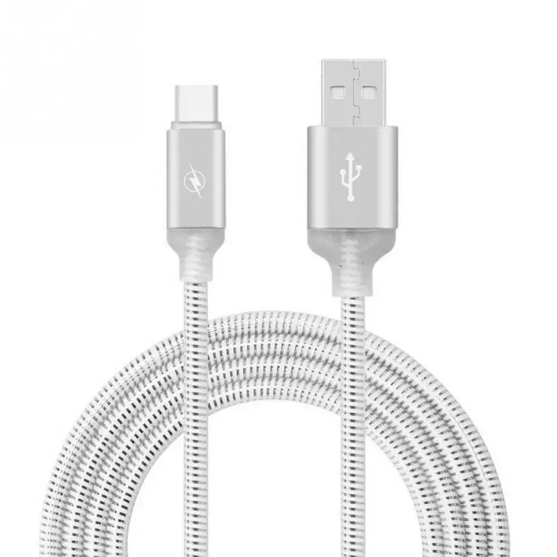 Прочный провод для зарядки TPE порт type-C нейлоновый USB кабель передачи данных