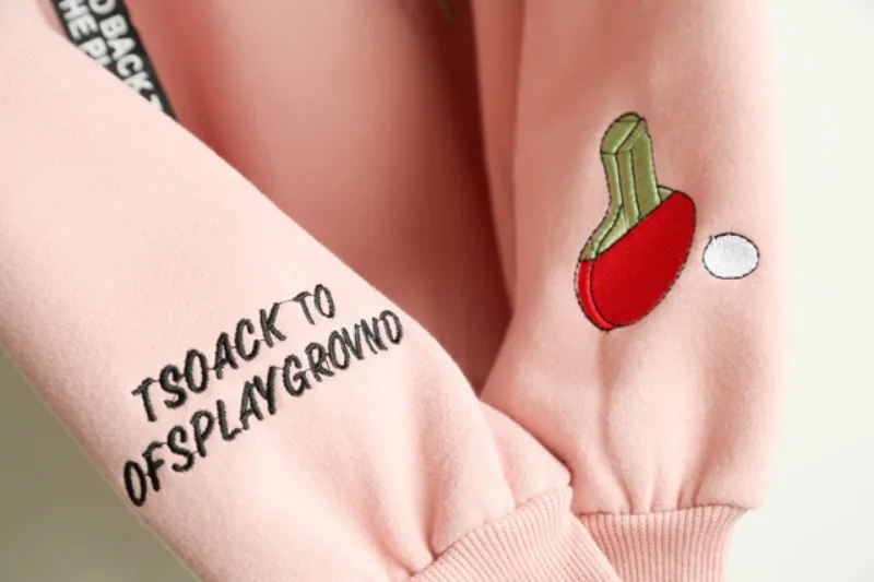

YSMARKET Kawaii Cashmere Women Hoodies Cute Pattern Embroidered Letter Drawstring Harajuku Street Thick Sweet Pullovers E189