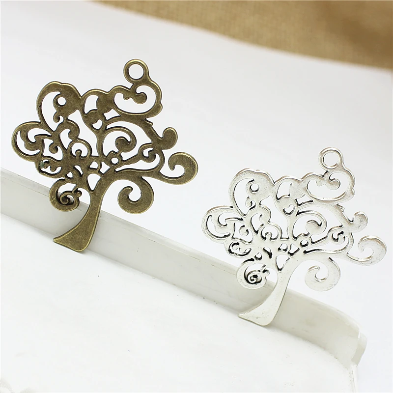 Милый Колокольчик, 20 шт., 37 х41 мм, античный цвет, сплав, подвеска в виде дерева на удачу, ювелирные изделия, бесплатная доставка, 3D471