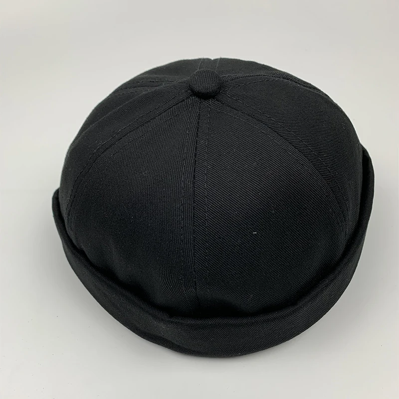 Men Casual Sailor Mechanic Biker Hat Beanie Skull cap Brimless Cap Fashion Unisex Pumpkin Vintage Navy Beanies
