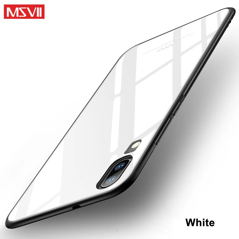 White MSVII зеркальная стеклянная крышка huawei P10 P20 P30 чехол Coque huawei P20 P30 Pro P10 Plus чехол силиконовая рамка Крышка P10 P20 P30 Lite - Цвет: White