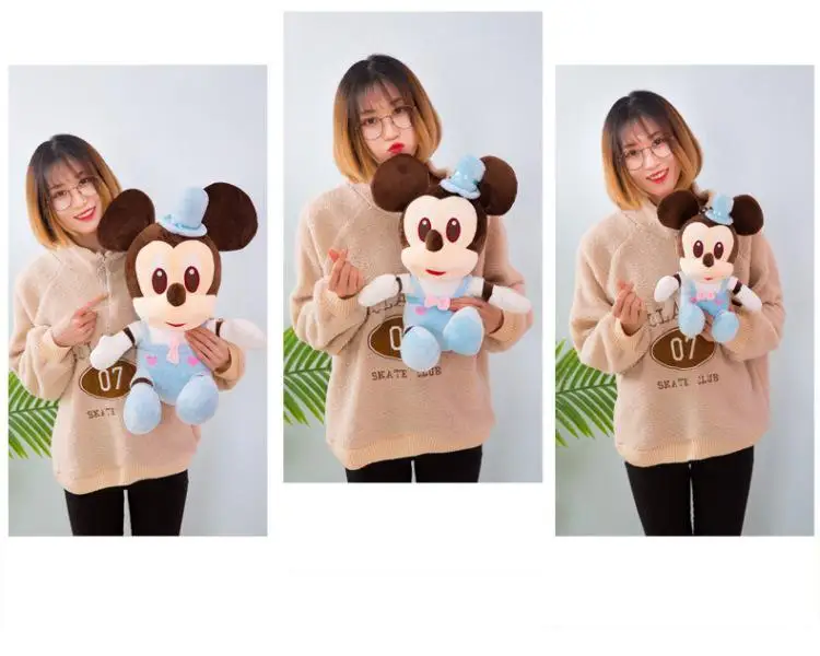 Оригинальный DISNEY 36 см/48 см/68 см Подлинная Микки кукла мышка плюшевые игрушки