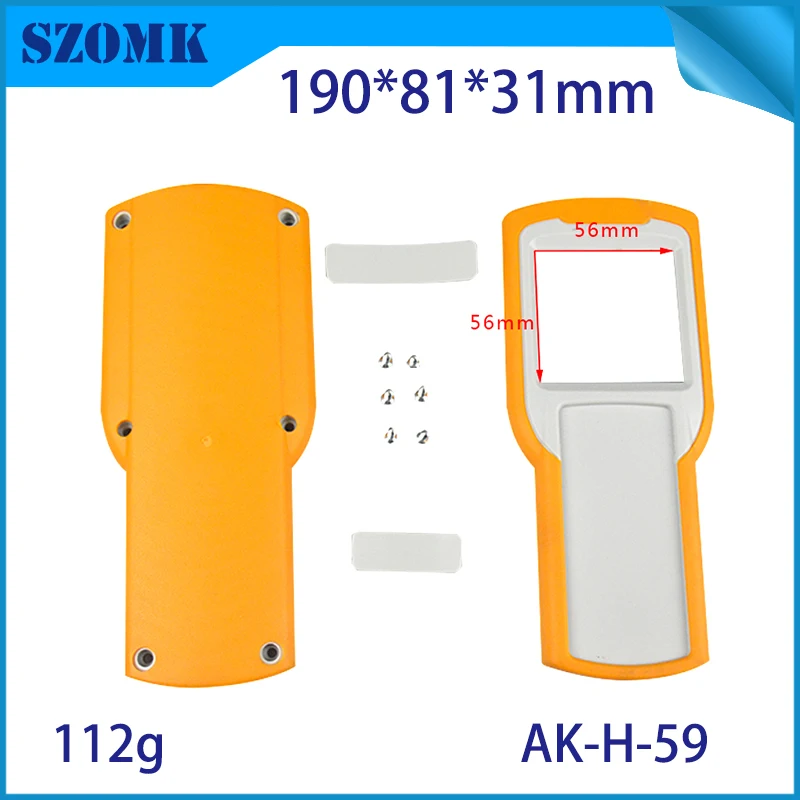 Оранжевый Карманный корпус для электроники пластиковый печатной платы