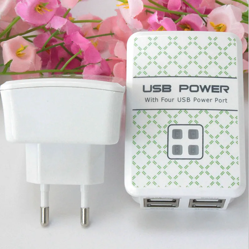 Зарядное устройство с двумя портами USB 5 В/5 А быстрое настенное зарядное вилкой