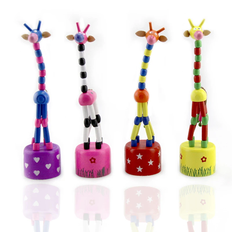 1 шт. Новое поступление Детские забавные деревянные игрушки развивающие танцы