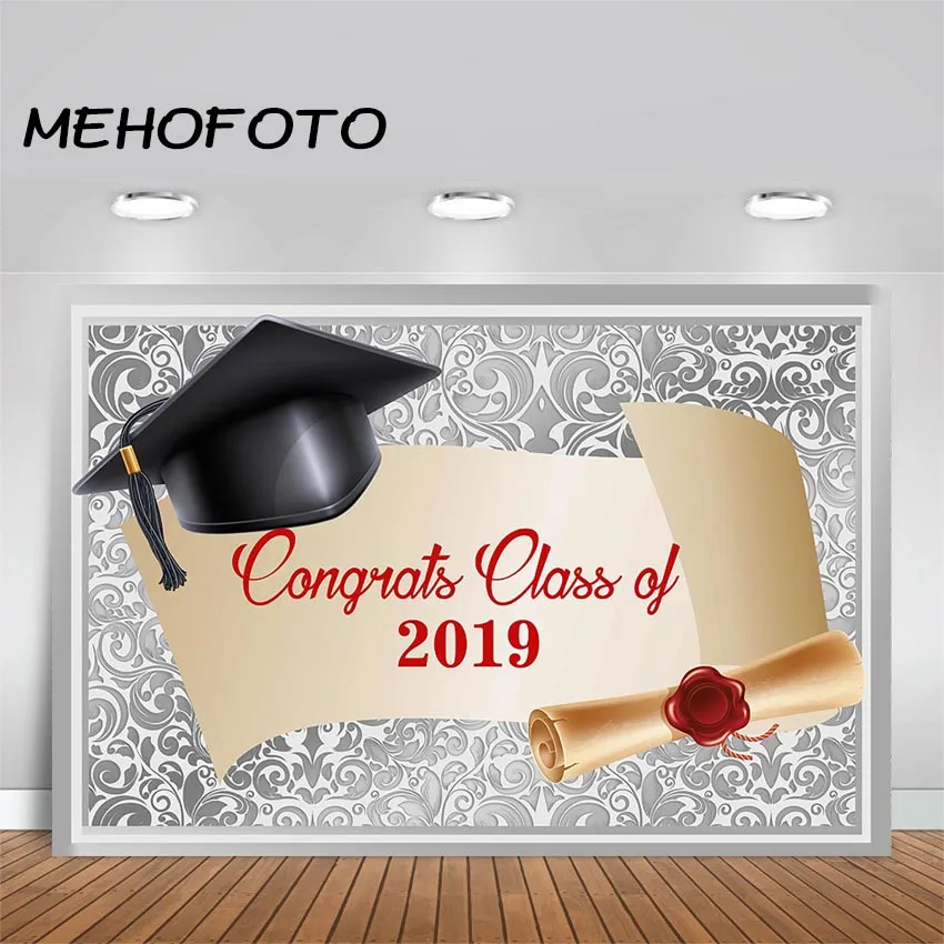 MEHOFOTO Выпускной фон класса из серебра 2019 Вечерние Декорации для фотосъемки|Фон