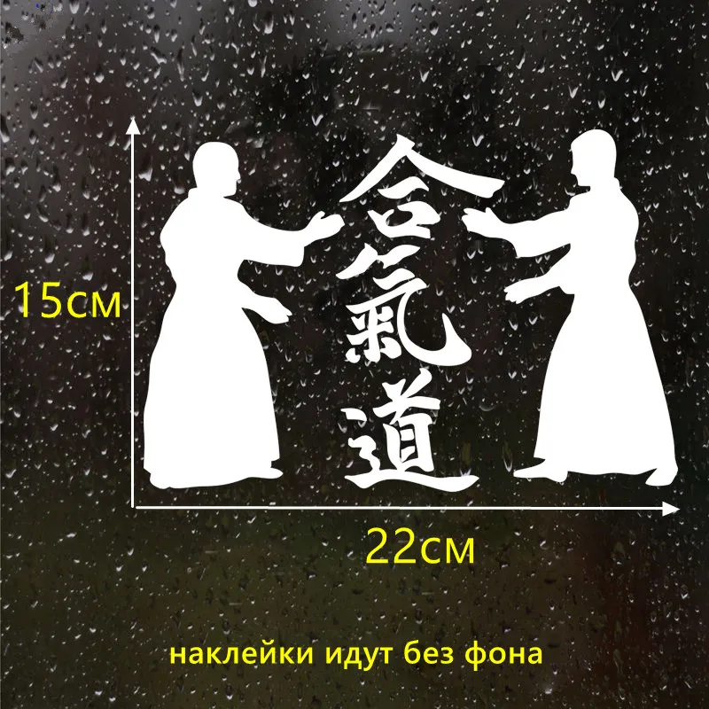 CS-972#15*22см наклейки на авто Айкидо - Aikido водонепроницаемые машину наклейка для