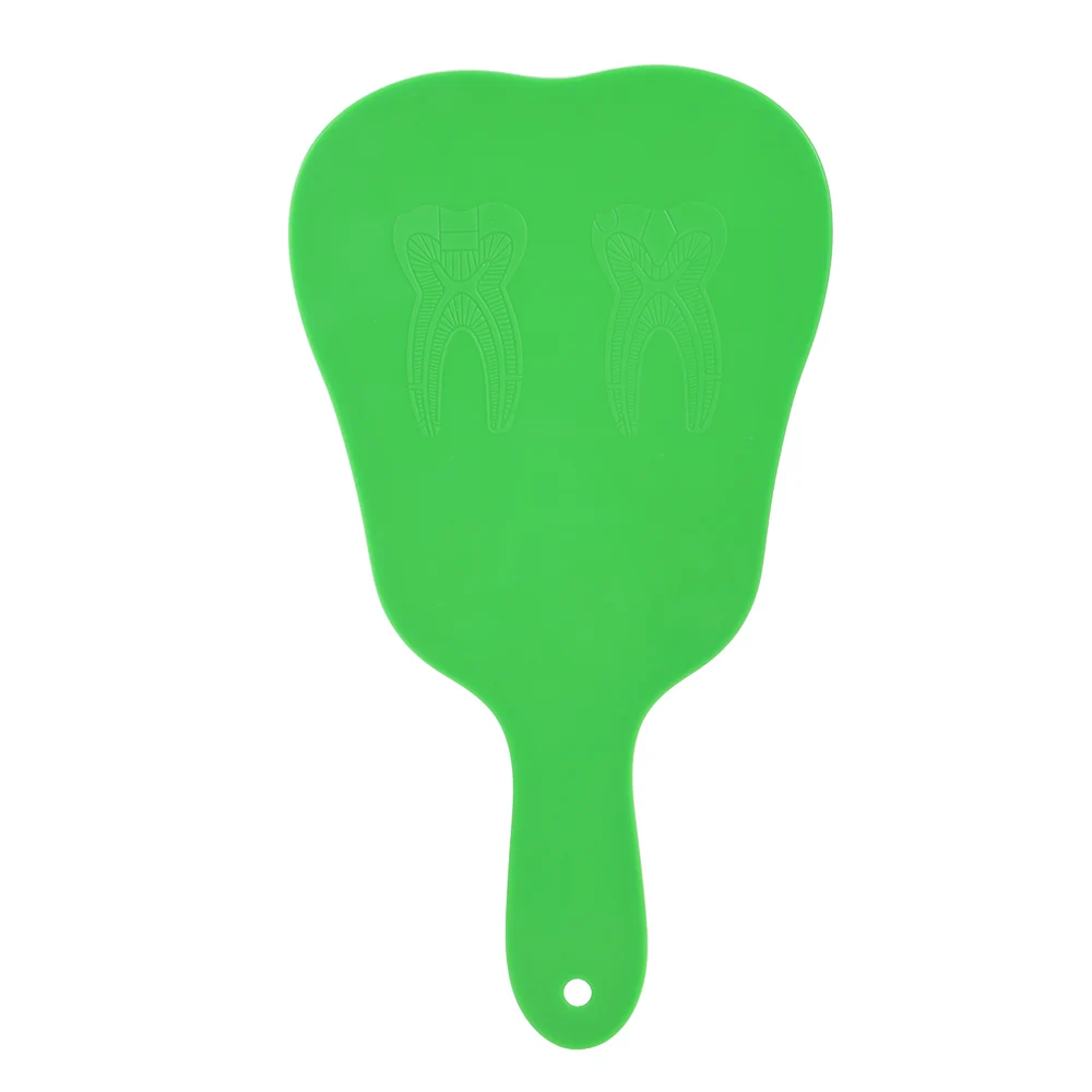 Стоматологическое зеркало 1 шт. небьющееся ручное с пластиковой ручкой в форме