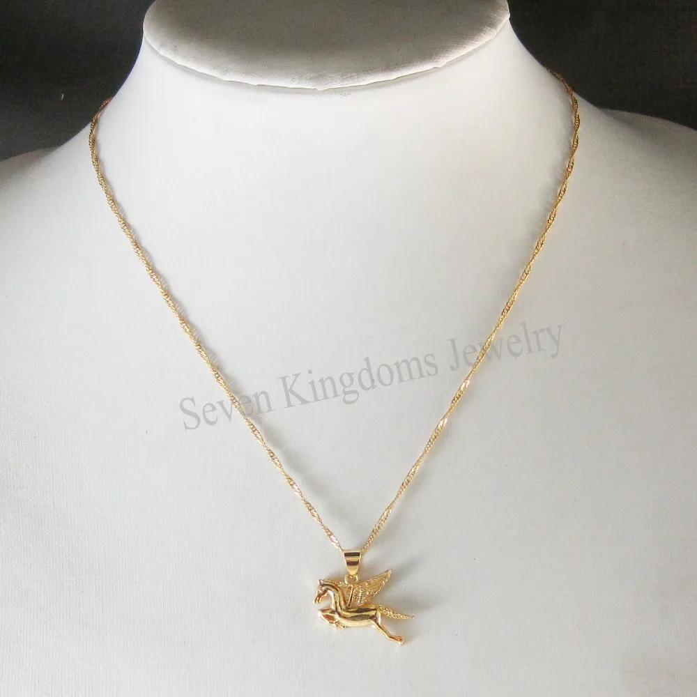 Минимальный заказ 10 долларов США смешанный дизайн ожерелье из желтого золота 24 к