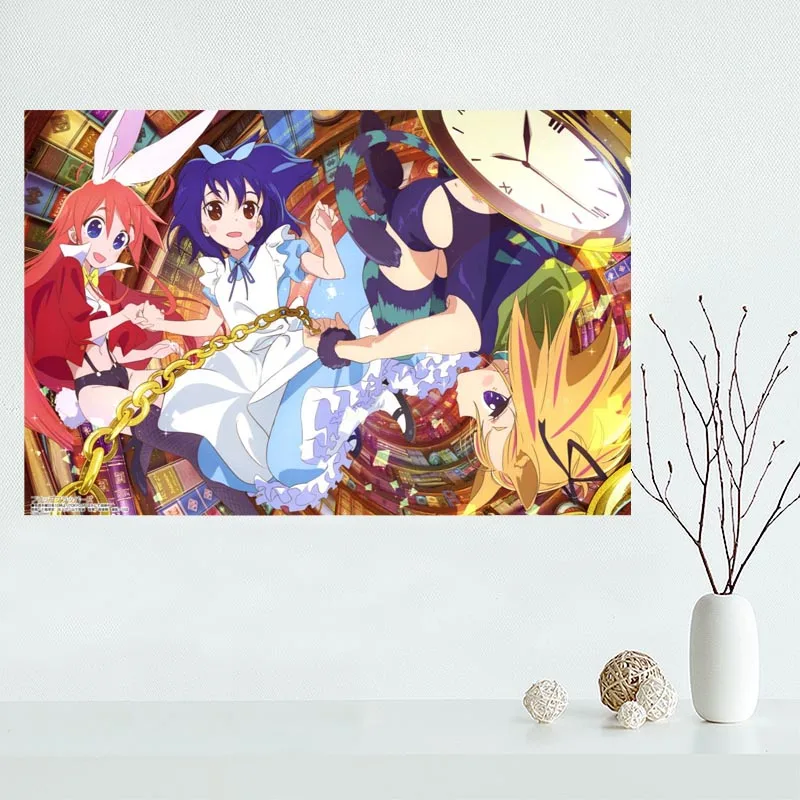 Custom flip flappers canvas poster Home Decoration Wall Art New arrival cloth Silk Fabric wall print | Дом и сад