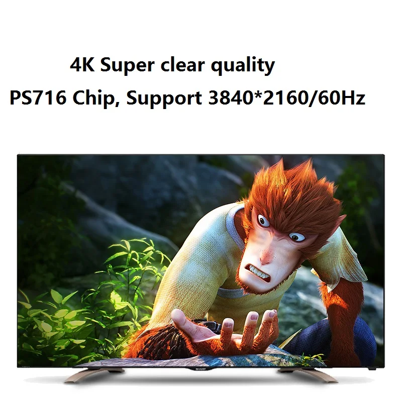 Displayport в HDMI кабель M/M DP to HDMI 2,0 адаптер конвертер 4 к аудио видео кабель для HDTV проектор Ноутбук 3840*2160 60 Гц