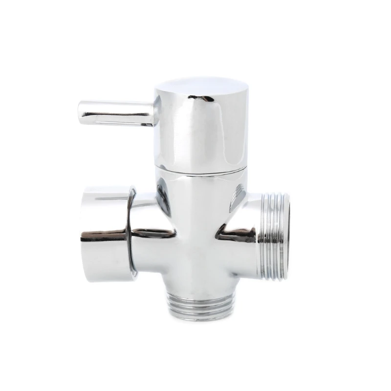 Смеситель для душа из латуни 3/4 дюйма Универсальный хромированный двухходовой