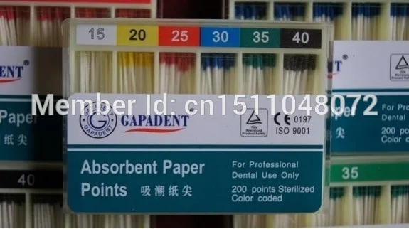 

Free shipping 1200 Dental Absorbent Paper Points