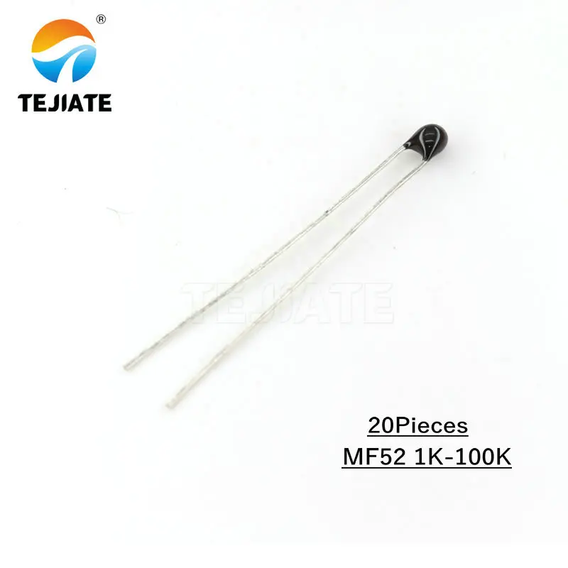 

Термистор MF52AT MF52 B 3950 NTC, терморезистор 5% 1K 2K 3K 4,7 K 5K 10K 20K 47K 50K 100K NTC-MF52AT, 20 шт.
