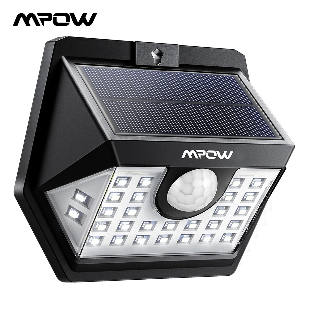Mpow CD177 30 светодиодный светильник на солнечных батареях 3 регулируемые модели