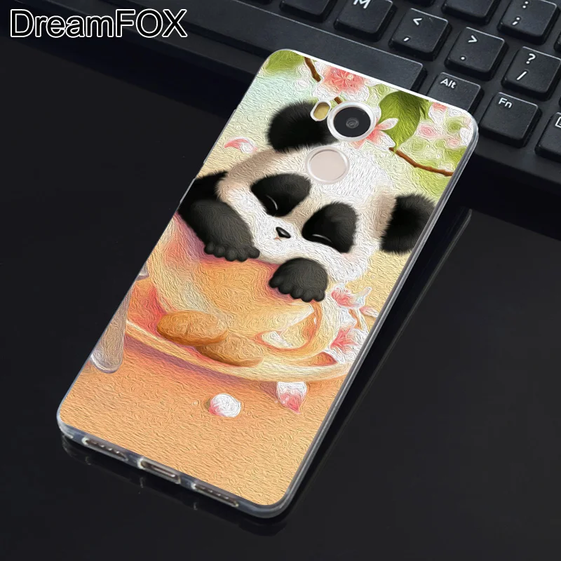 DREAMFOX M200 милое животное панда из мультфильма Мягкий силиконовый чехол ТПУ для Xiaomi