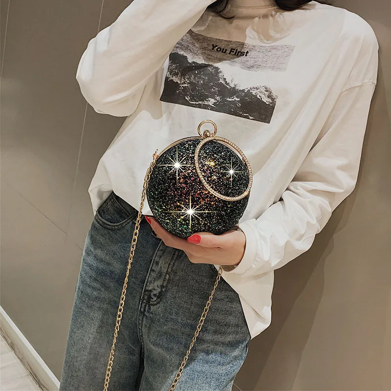 Женская сумка-тоут из искусственной кожи с металлическим кольцом на цепочке