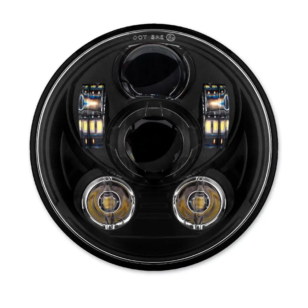 

7inch Round Motorcycle LED Headlight Projection Motor Headlight 45W High/Low Beam 12V LED Headlight for Motor Bikes