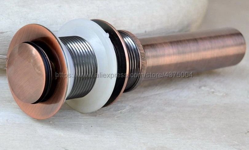 Красная медная антикварная раковина выдвижная без перелива аксессуары для