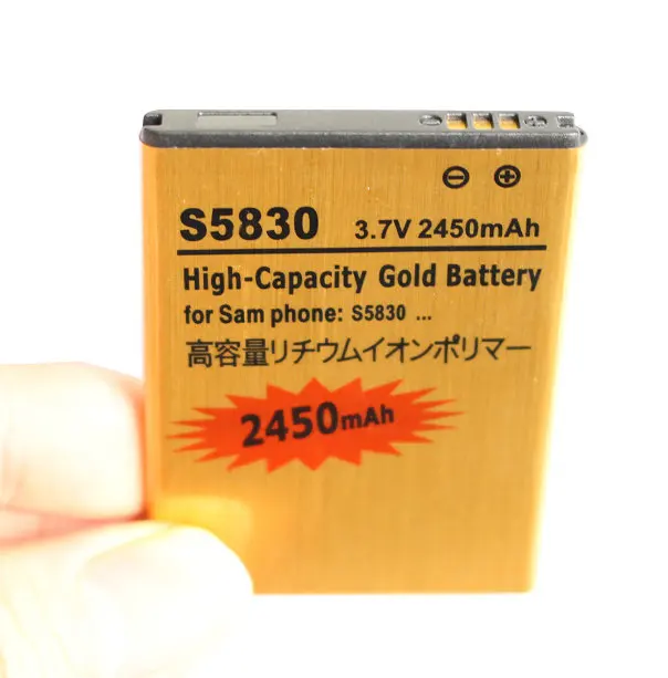 Сменный литий ионный аккумулятор для Samsung Galaxy Ace S5830 S5660 S5670 S7510 i619 S5830i i569 S5838 2450