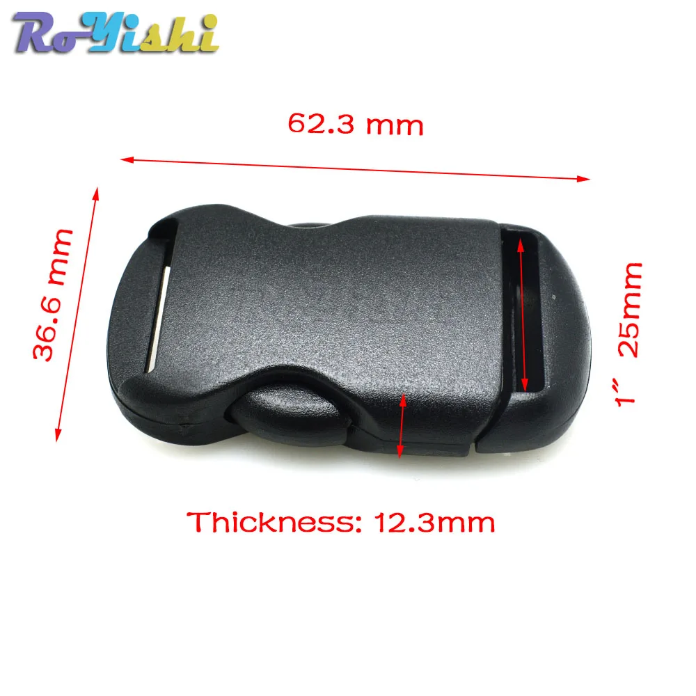 Пластиковая одинарная Регулируемая круглая пряжка для рюкзака багажа| |