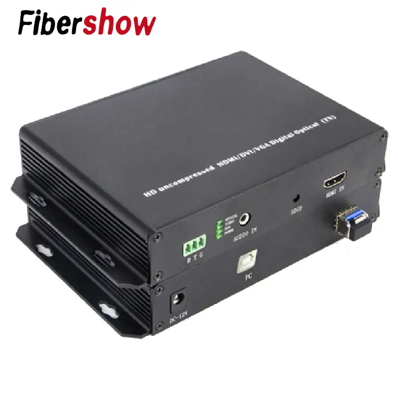 

Optical transmitter HDMI-compatible to fiber optic receiver with USB mouse and keyboard Extender 1080P KVM non-compressed