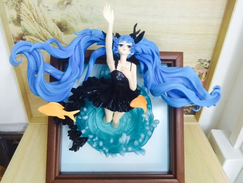 35 см игровая Сексуальная фоторамка Hatsune Miku Deep Sea Girl Ver Аниме Фигурка Вокалоид ПВХ 1/8 МОДЕЛЬ украшение кукла Новинка