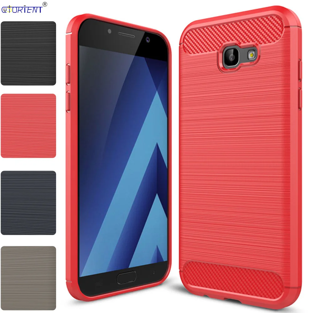 Прилегающий чехол для Samsung Galaxy A3 A5 A7 2017 мягкий силиконовый бампер искусственная