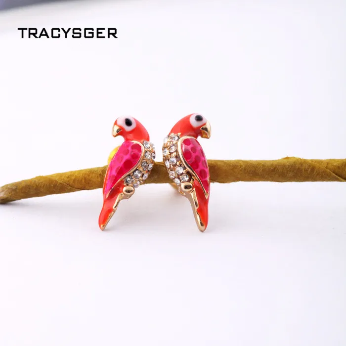 AB-ed00160/TRACYSGER/эмаль милые серьги с птицами | Украшения и аксессуары