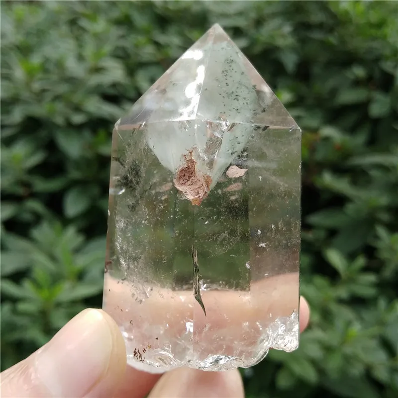 Natural Phantom Wand Healing Ghost Quartz Point Meditation Chakra Clear | Дом и сад