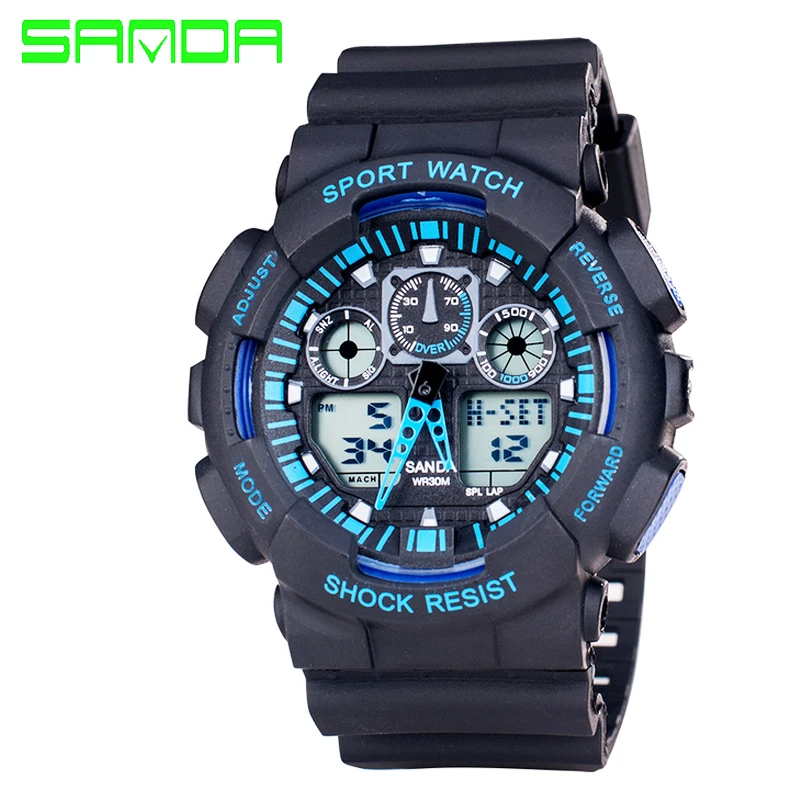Цифровые часы мужские спортивные военные стильные новый дисплей наручные relogios