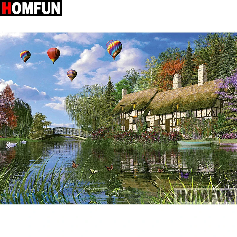 Алмазная 5D картина HOMFUN сделай сам с полными квадратными/круглыми стразами