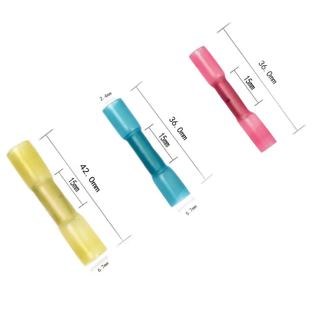 180 шт термоусадочные стыковые соединители Электрический обжимной провод