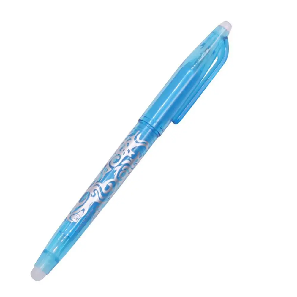 2 pcs Sky blue 2 шт 8 цветов цветные чернила Шариковая ручка 0,5 мм стираемая шариковая ручка хайлайтер цветная стираемая ручка дешевле - Цвет: 2 pcs Sky blue