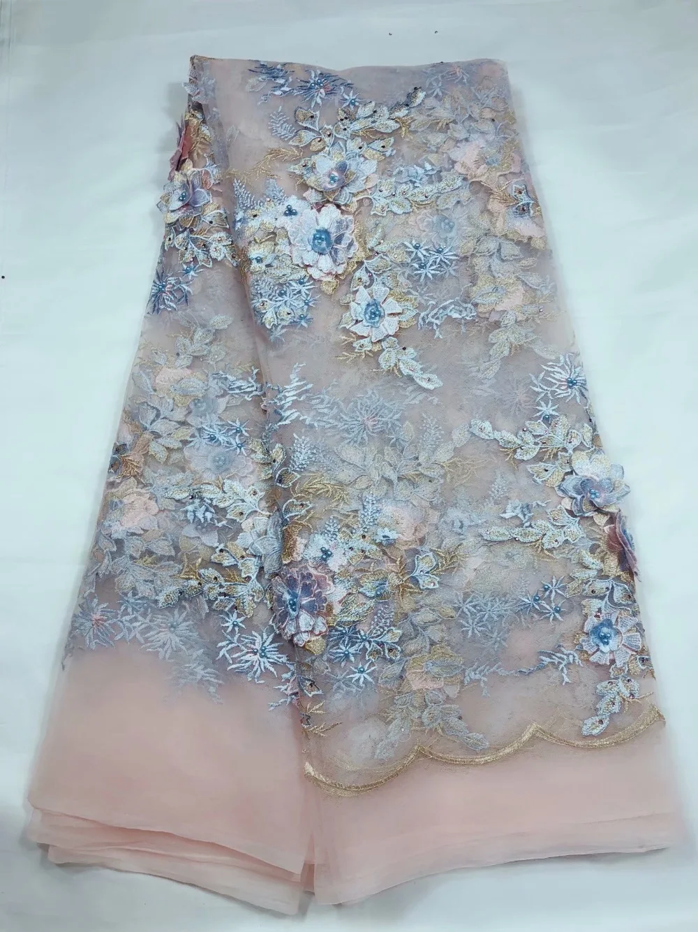 Синяя африканская кружевная ткань 2019 высокое качество французская сетчатая