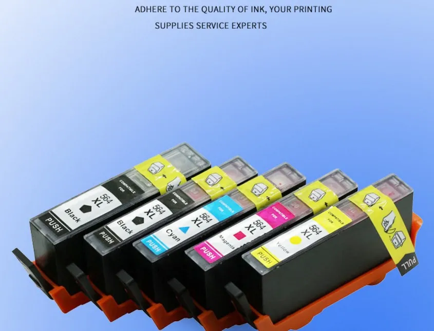 5 шт./картридж seInk для HP564XL CN684W CB322W CB323W CB324W CB325W HP7510 6510 4610 4620 3520 C410 картридж с тонером
