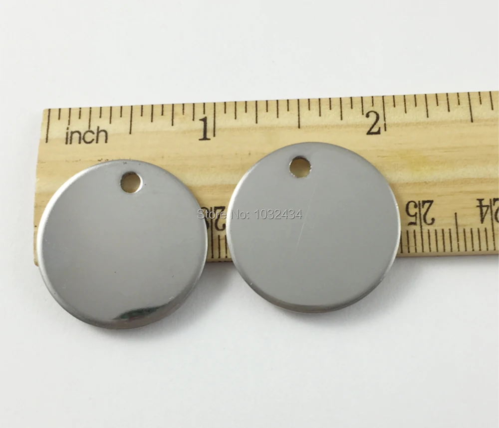 

2000pcs/lot Blank Round Stainless Steel Stamping Blank Dog Tags Pendants Tag Charms Fitting For Necklace Bracelet Making