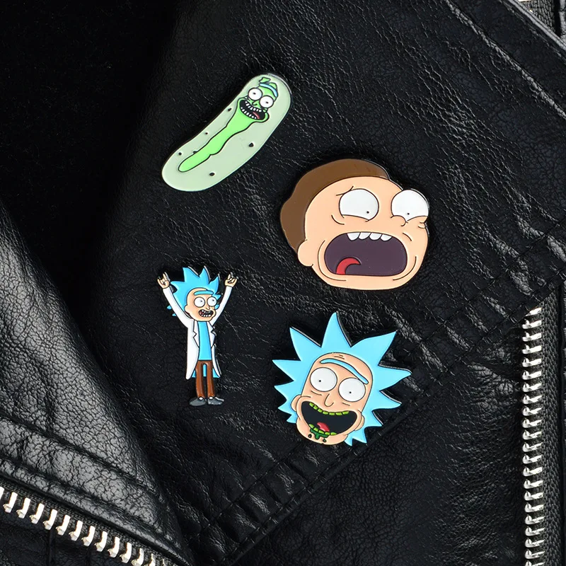 1 PC Cartoon Brooch Personality Metal Badges for Clothes Icon Backpack Brooches Women Badge Students | Дом и сад