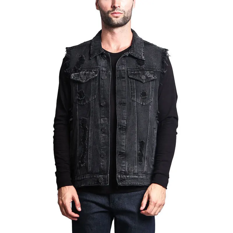 Летний мужской джинсовый жилет Modis большого размера большой свободный M-XXL XXXL