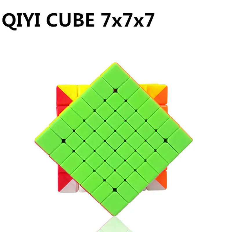 stickerless QIYI 7x7x7 QiXing S магический скоростной куб без наклеек Профессиональный MoFangGe MFG Puzzel Cubo Magico 7x7 развивающие игрушки подарок - Цвет: stickerless
